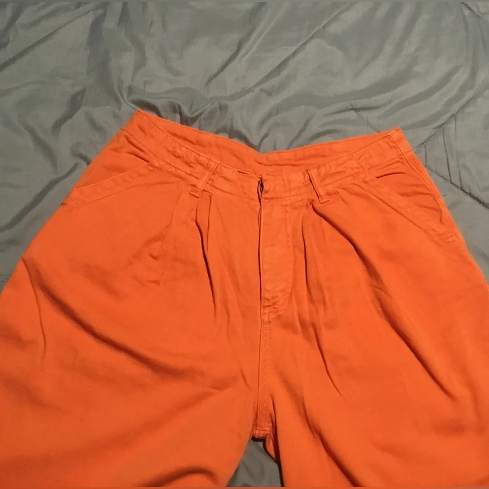 Free People NEW Vibrant Orange Wide Leg Trousers